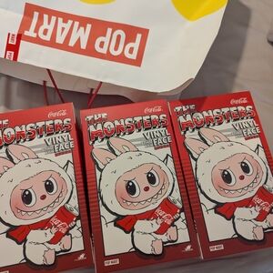 NIB PopMart Coca-Cola Labubu The Monsters Vinyl Figure - Red #2